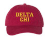  Delta Chi Pigment Dyed Baseball Cap 