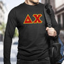  Delta Chi Lettered Long Sleeve Shirt 
