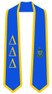  DISCOUNT-Delta Delta Delta Greek 2 Tone Lettered Graduation Sash Stole 