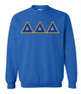  Delta Delta Delta Lettered Crewneck 