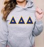 DISCOUNT Delta Delta Delta Lettered Hooded Sweatshirt - Best Value