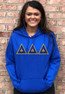  DISCOUNT Delta Delta Delta Lettered Hooded Sweatshirt - Best Value 