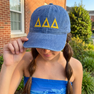 Delta Delta Delta Lettered Premium Pastel Hat