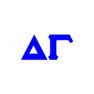  Delta Gamma Big Greek Letter Window Sticker Decal 