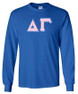 DISCOUNT Delta Gamma Lettered Long Sleeve Tee