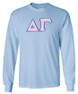  DISCOUNT Delta Gamma Lettered Long Sleeve Tee 