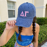 Delta Gamma Lettered Premium Pastel Hat