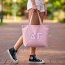 DISCOUNT- Delta Gamma Lettered Tote Bag - Best Value