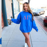  Delta Gamma Lettered World Famous Greek Crewneck 