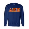  Delta Kappa Epsilon Fraternity Crest - Shield Twill Letter Crewneck Sweatshirt 