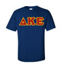  Delta Kappa Epsilon Fraternity Crest - Shield Twill Letter Tee 