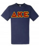  DISCOUNT- Delta Kappa Epsilon Lettered V-Neck T-Shirt 