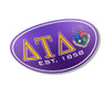  Delta Tau Delta Color Oval Decal 