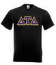  DISCOUNT- Delta Tau Delta Lettered V-Neck T-Shirt 