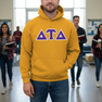Delta Tau Delta Custom Twill Hooded Sweatshirt
