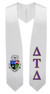 Delta Tau Delta Super Crest - Shield Graduation Stole