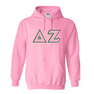  DISCOUNT Delta Zeta Lettered Hooded Sweatshirt - Best Value 