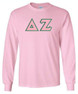  DISCOUNT Delta Zeta Lettered Long Sleeve Tee 