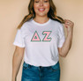 DISCOUNT Delta Zeta Lettered Tee