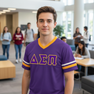 DISCOUNT-Delta Sigma Pi Jersey With Greek Applique Letters