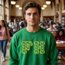 FARMHOUSE Fraternity Crest - Shield Twill Letter Crewneck Sweatshirt