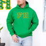  FARMHOUSE Fraternity Crest - Shield Twill Letter Hooded Sweatshirt 