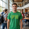 FARMHOUSE Fraternity Crest - Shield Twill Letter Tee