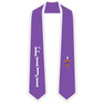 DISCOUNT-FIJI Greek 2 Tone Lettered Graduation Sash Stole