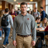 DISCOUNT-FIJI Fraternity Emblem Long Sleeve Polo