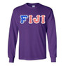  FIJI Fraternity Letter American Flag long sleeve tee 