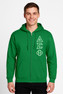  Fraternity Heavy Full Zip Hoodie - 3" Letters 