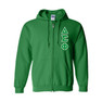  Fraternity Heavy Full Zip Hoodie - 3" Letters 