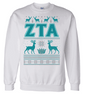 Printify Fraternity & Sorority Ugly Christmas Sweater Crewneck Sweatshirt 