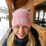 Gamma Phi Beta Greek Letter Knit Cap