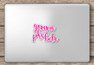  Gamma Phi Beta Script Sticker 