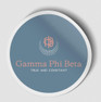  Gamma Phi Beta Logo Round Decal 