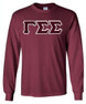  DISCOUNT Gamma Sigma Sigma Lettered Long Sleeve Tee 