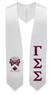  Gamma Sigma Sigma Super Crest - Shield Graduation Stole 