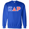  DISCOUNT- Fraternity & Sorority American Flag Lettered Crewneck - Best Value Sweatshirt 
