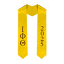  Greek Lettered Graduation Sash Stole With Year - Best Value 