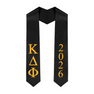 Greek Lettered Graduation Sash Stole With Year - Best Value