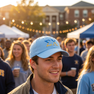 Fraternity & Sorority Two Tone Letter Hat