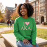 I Love Alpha Kappa Alpha Sweatshirt