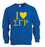  I Love Sigma Gamma Rho Crewneck Sweatshirt 