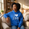 I Love Zeta Phi Beta Hooded Sweatshirt