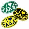 I Love Sorority Sticker - Oval