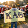 Kappa Alpha Theta Big Greek Chevron Letter Flag