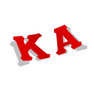  Kappa Alpha Big Greek Letter Window Sticker Decal 