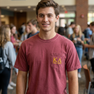 Kappa Alpha Greek Letter Comfort Colors Pocket Tee