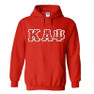  Kappa Alpha Psi Fraternity Crest - Shield Twill Letter Hooded Sweatshirt 